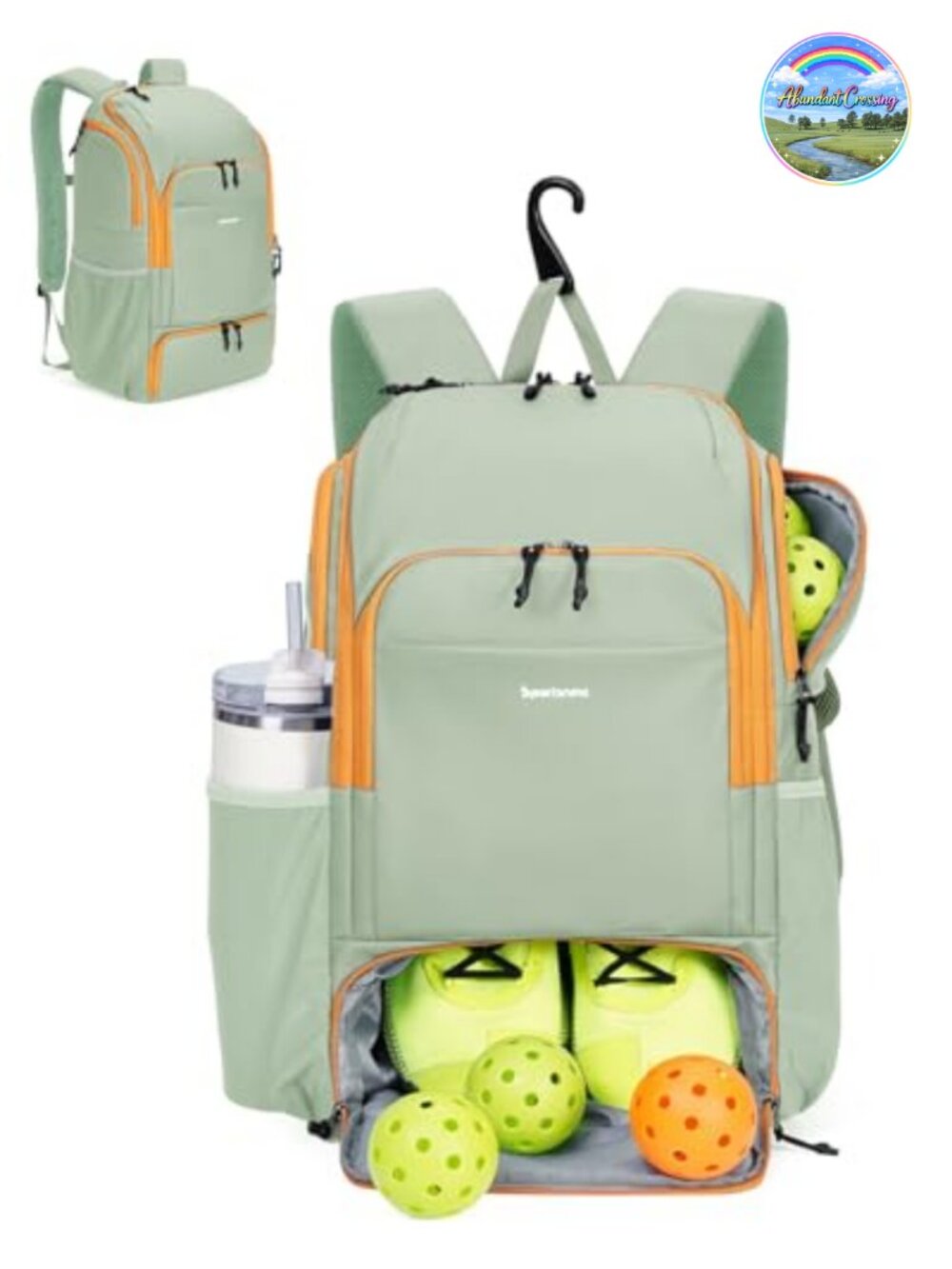 Pickleball Bag Waterproof Backpack with Shoe Compartment